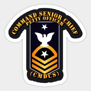 Navy - CMDCS - Blue - Gold with Txt Sticker